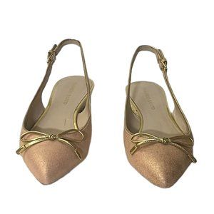 Franco Sarto Heidi Peach Met Shoes Size 11